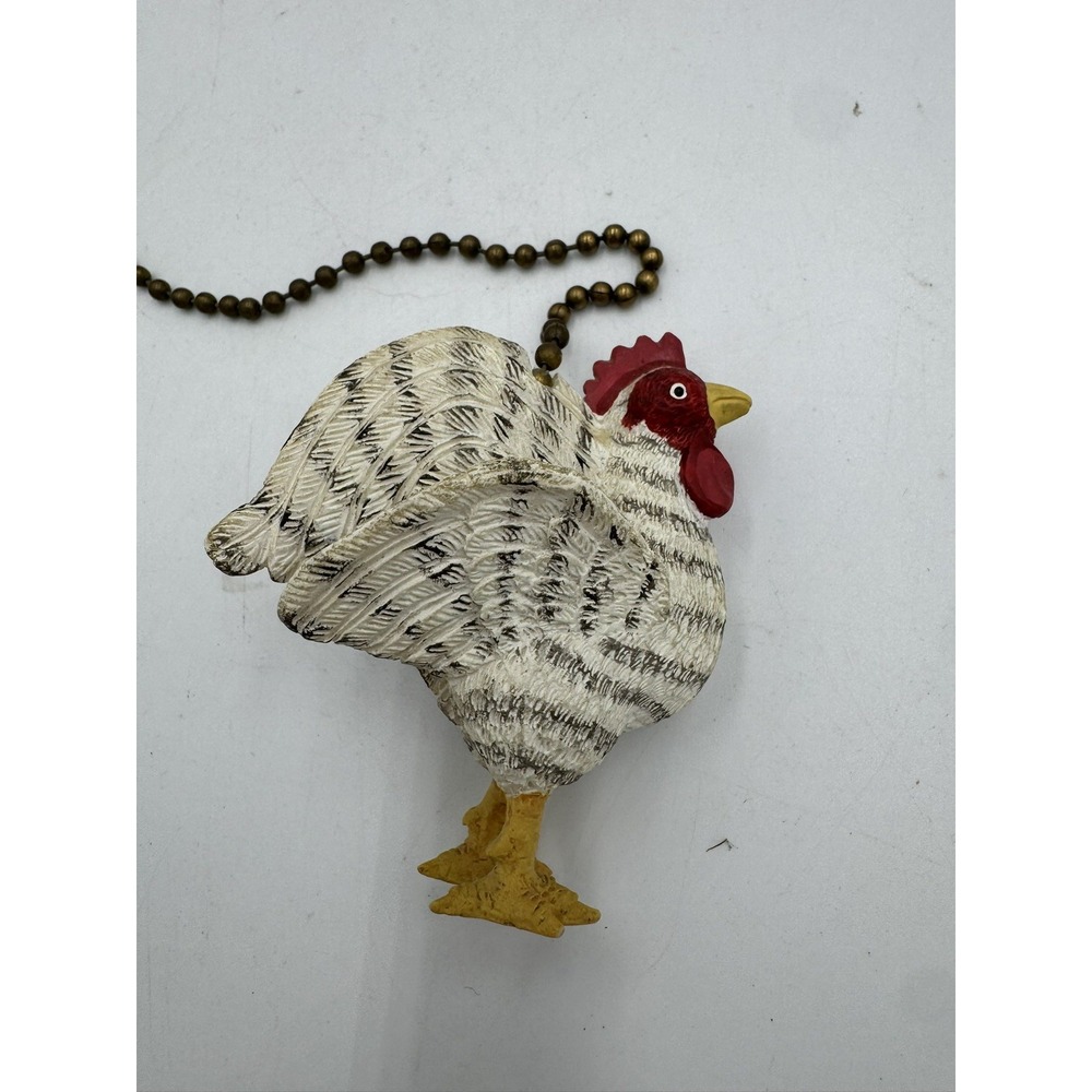 Chicken Chain Fan Pull collectible, rooster chicken decor Cieling Fan Pull
